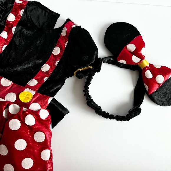 Minnie Mouse Polka Dot Red and Black Kids Costume Set - Picture 1 of 7
